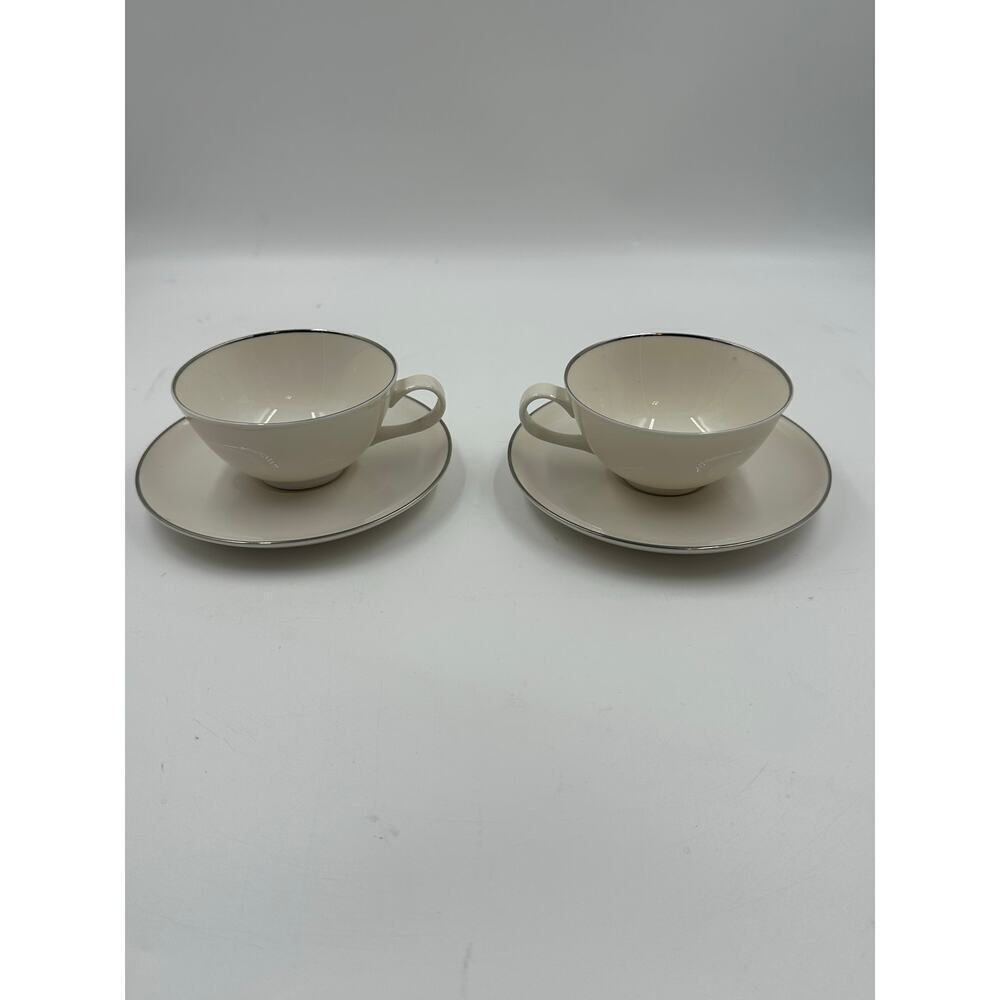 Syracuse China Chevy Chase Set Of 2 Cup And Saucers